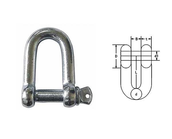 JTR-SE03 Jis Type Screw Pin Chain Shackle With Counter Sunk Head