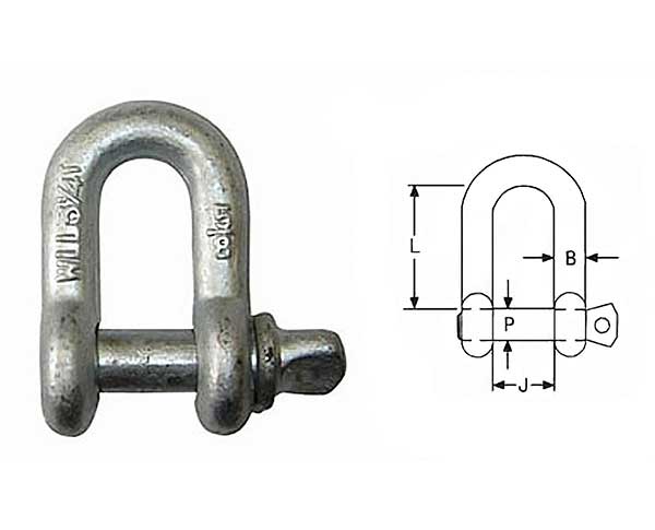JTR-SE01 Eurnpean D Shackle With Screw Pin
