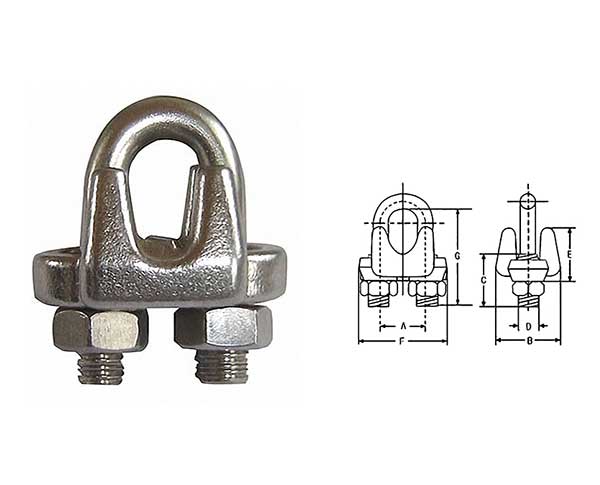 JTR-RC06 U.S.Type Drop Forged Wire Rope Clips