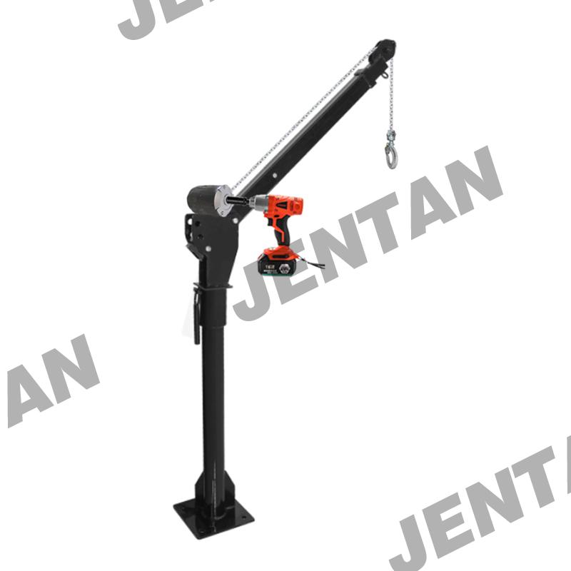 Battery drill lifting chain block – field use portable hoist
