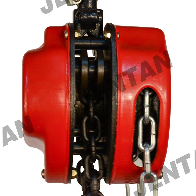 Forged steel hook with safety latch on CK chain block