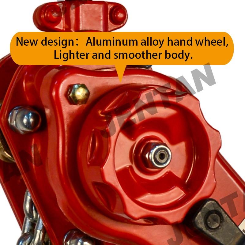 Alloy steel hooks of JTVGP Lever Block with 360° rotation