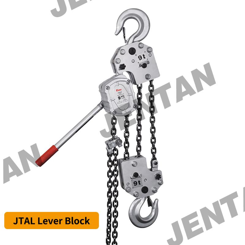 Side view of heavy-duty JTAL lever hoist for powerline pulling