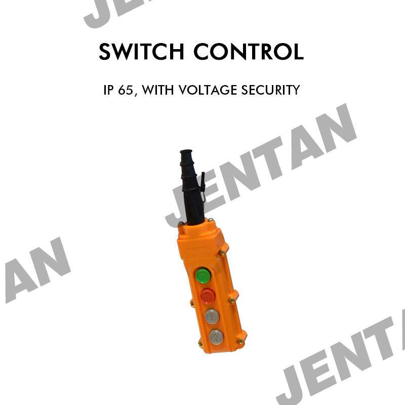 JTDG electric hoist in use for stage lighting setup