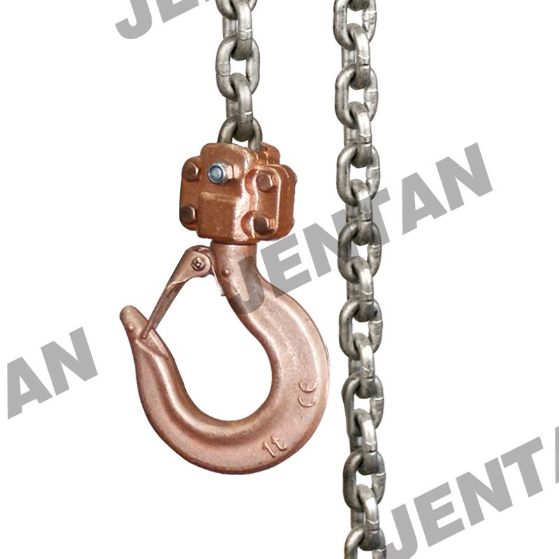 Copper-Plated Hook on ATEX Lever Hoist for Spark Prevention
