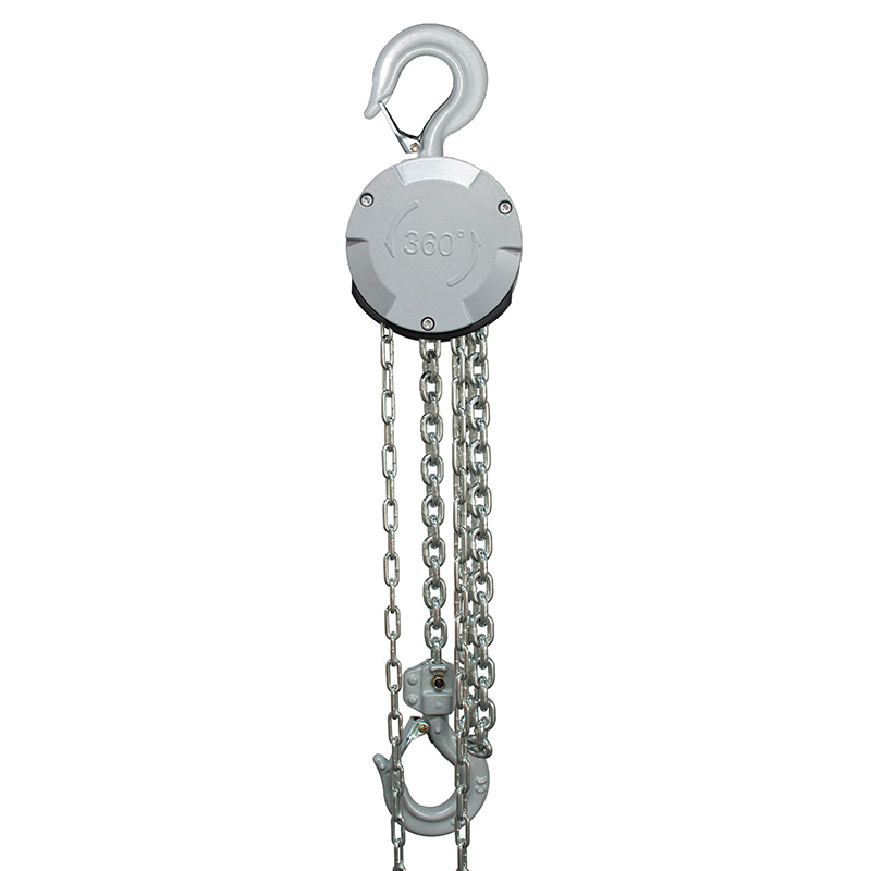 lightweight aluminum chain hoist from China left side