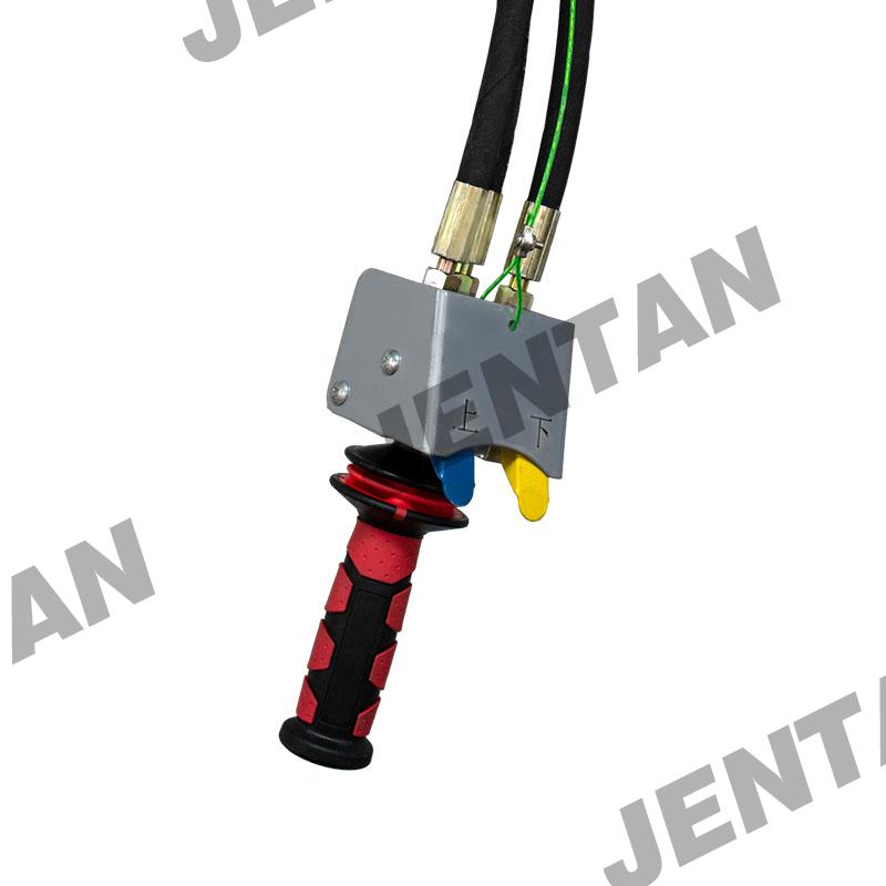 Safety features on pneumatic air hoist preventing load fall