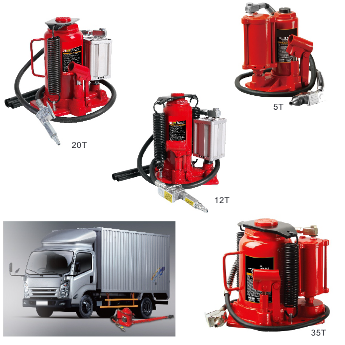 Pneumatic Hydraulic Bottle Jacks