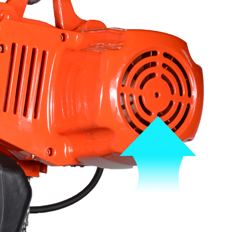 JTEC-E electric hoist lifting load in workshop