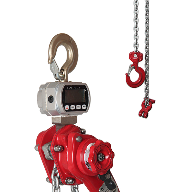 Side View of VG Lever Hoist with Built-in Load Monitor – Manual Chain Hoist