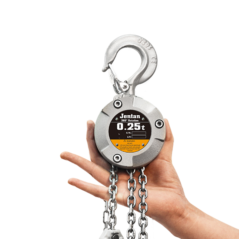Compact and lightweight VX aluminum manual hoist – portable use