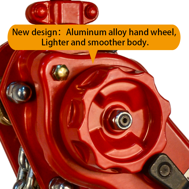 Compact lever hoist stored in carrying bag by chain hoist manufacturer