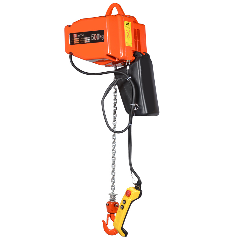 Electric chain hoist with aluminum body
