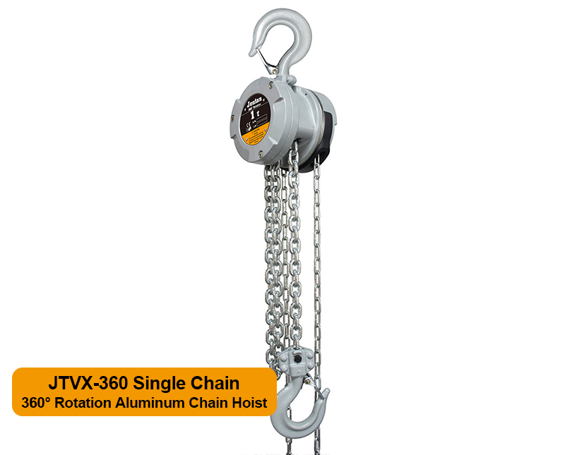 VX360-1T Aluminum Chain Hoist with Patented 360° Rotation for Heavy-Duty Lifting