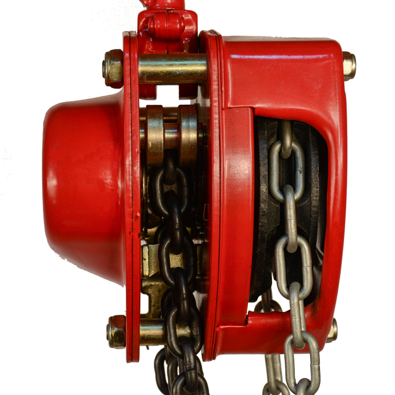 Forged rotating load hook with safety latch for manual chain hoist