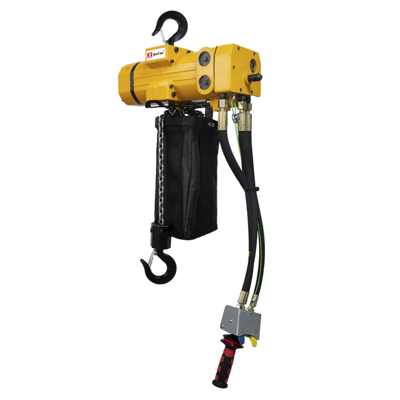 Air chain hoist used in automotive manufacturing and assembly