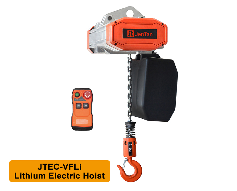 JTEC-VF 1T Lithium Battery Chain Hoist | Battery-Powered Chain Hoist