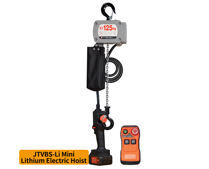 JTVBS-Li Mini Battery Chain Hoist for Portable and Precise Lifting