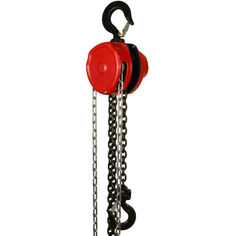 Forged steel hook with safety latch on CK chain block